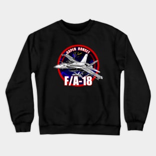 f18 hornet us air force fighterjet Crewneck Sweatshirt